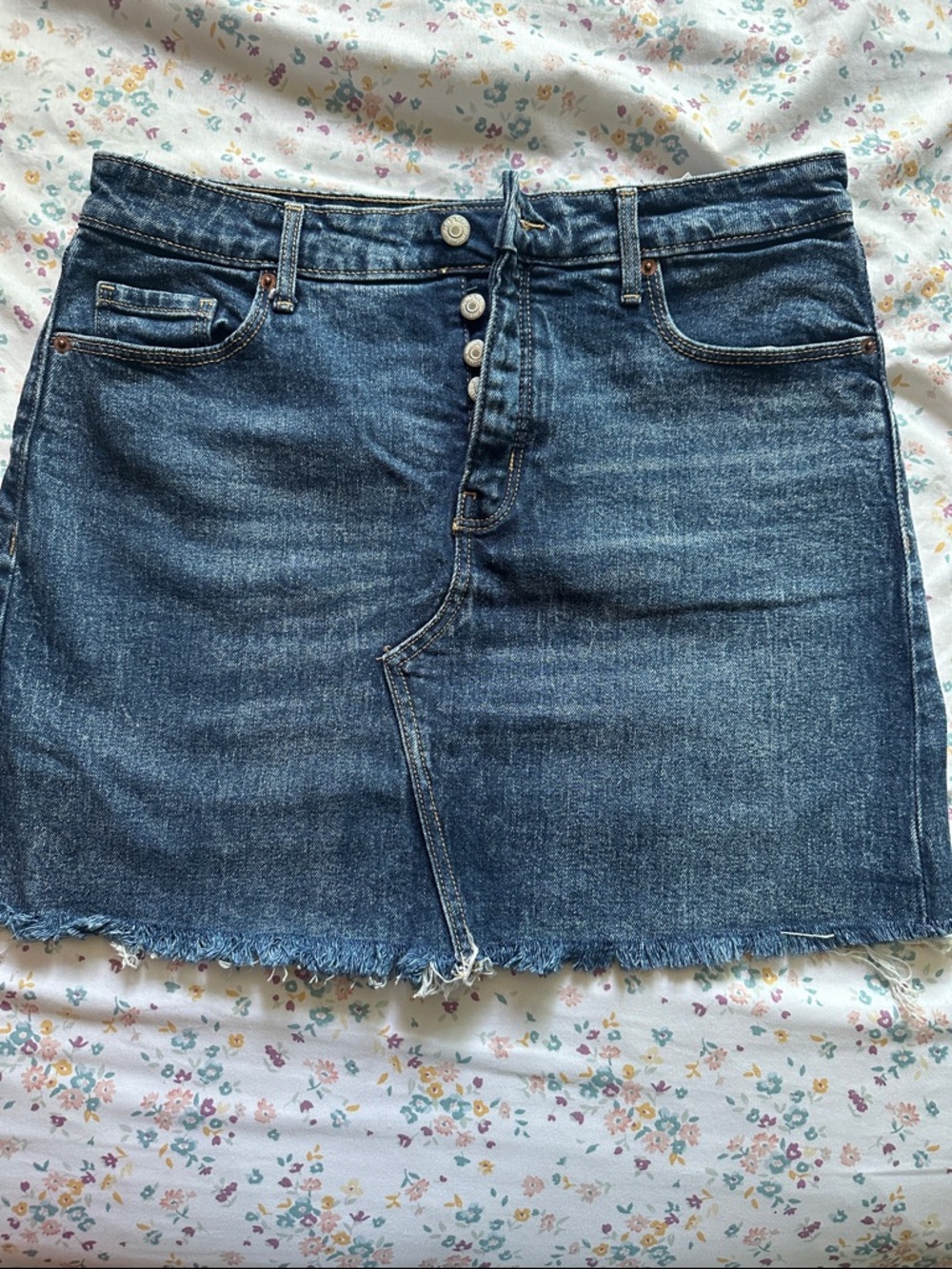 Old Navy Dark Blue Denim Skirt